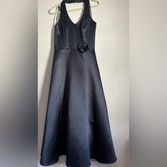 Elegant Black Prom Dress JODY California SIZE 7/8 - Picture 2 of 12